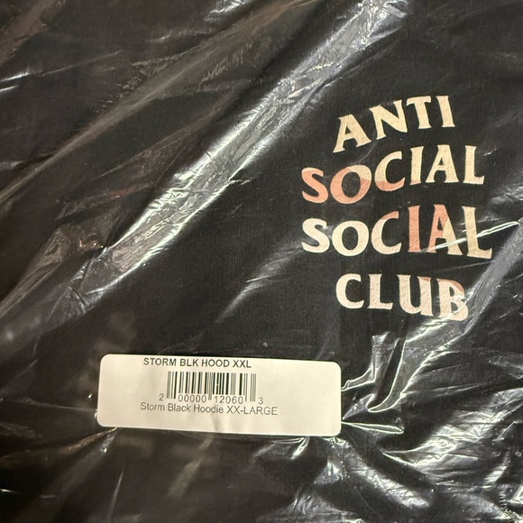Anti Social Social Club Desert Storm Hoodie Black - Picture 3 of 4